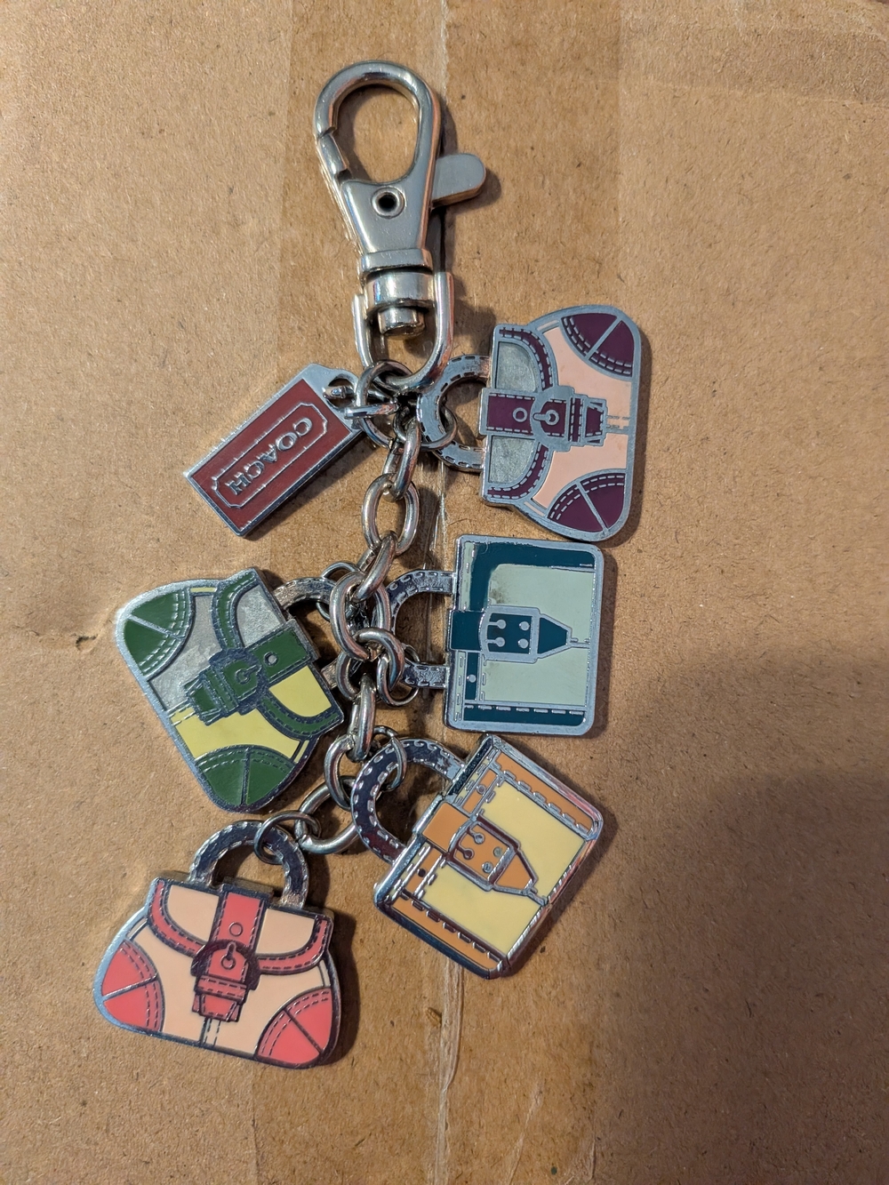 Coach Soho Vintage Handbag Charm Keychain